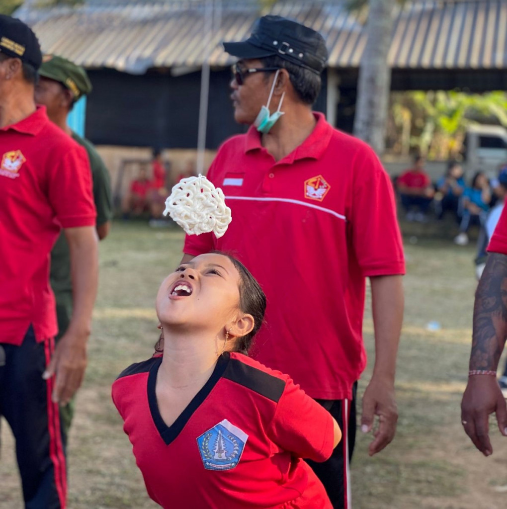 HARI KEMERDEKAAN REPUBLIK INDONESIA, DESA ANGANTAKA SAMBUT DENGAN MERIAH